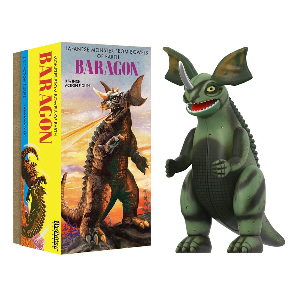 Toho ReAction Action Figure Wave 01 (Retro Tin) Baragon (Marusan Tin) 10 cm 0840049878136