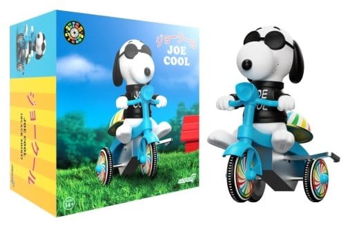 Peanuts Super Cycles Vehicle Joe Cool (Black w/ Blue Trike) 0840049898288