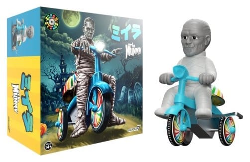 Universal Monsters Super Cycles Vehicle The Mummy (Light Grey w/ Blue Trike) 0840049898257