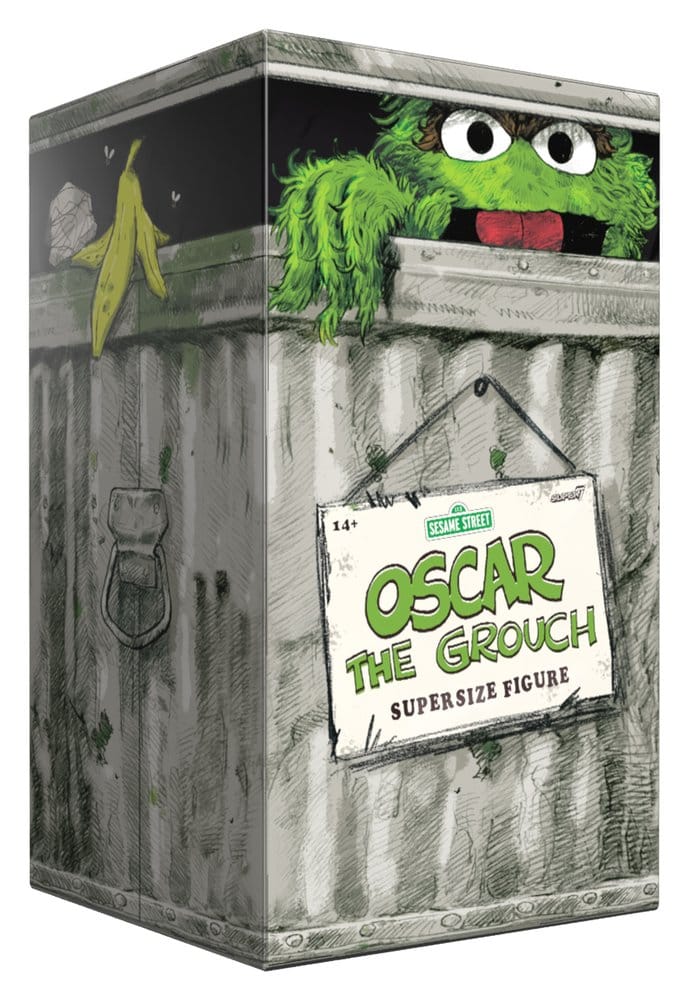 Sesame Street SuperSize Vinyl Figure Oscar The Grouch 0840049884403