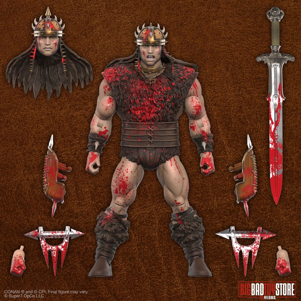 Conan the Barbarian Ultimates Action Figure Conan Blood Soaked Pit Fighter 18 cm 0840418803363