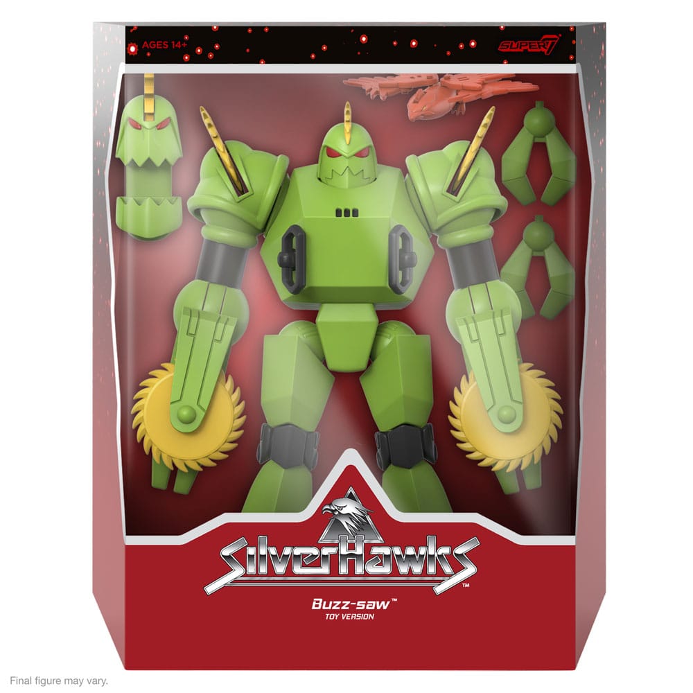 SilverHawks Ultimates Action Figure Buzz-Saw  0840049830196
