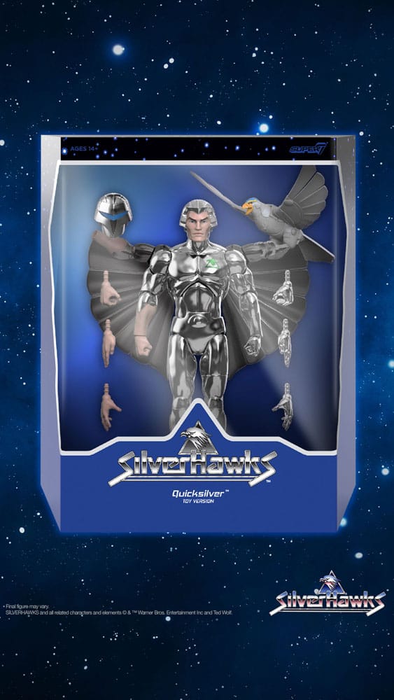 SilverHawks Ultimates Action Figure Quicksilver (Toy Version) 18 cm 0840049830172