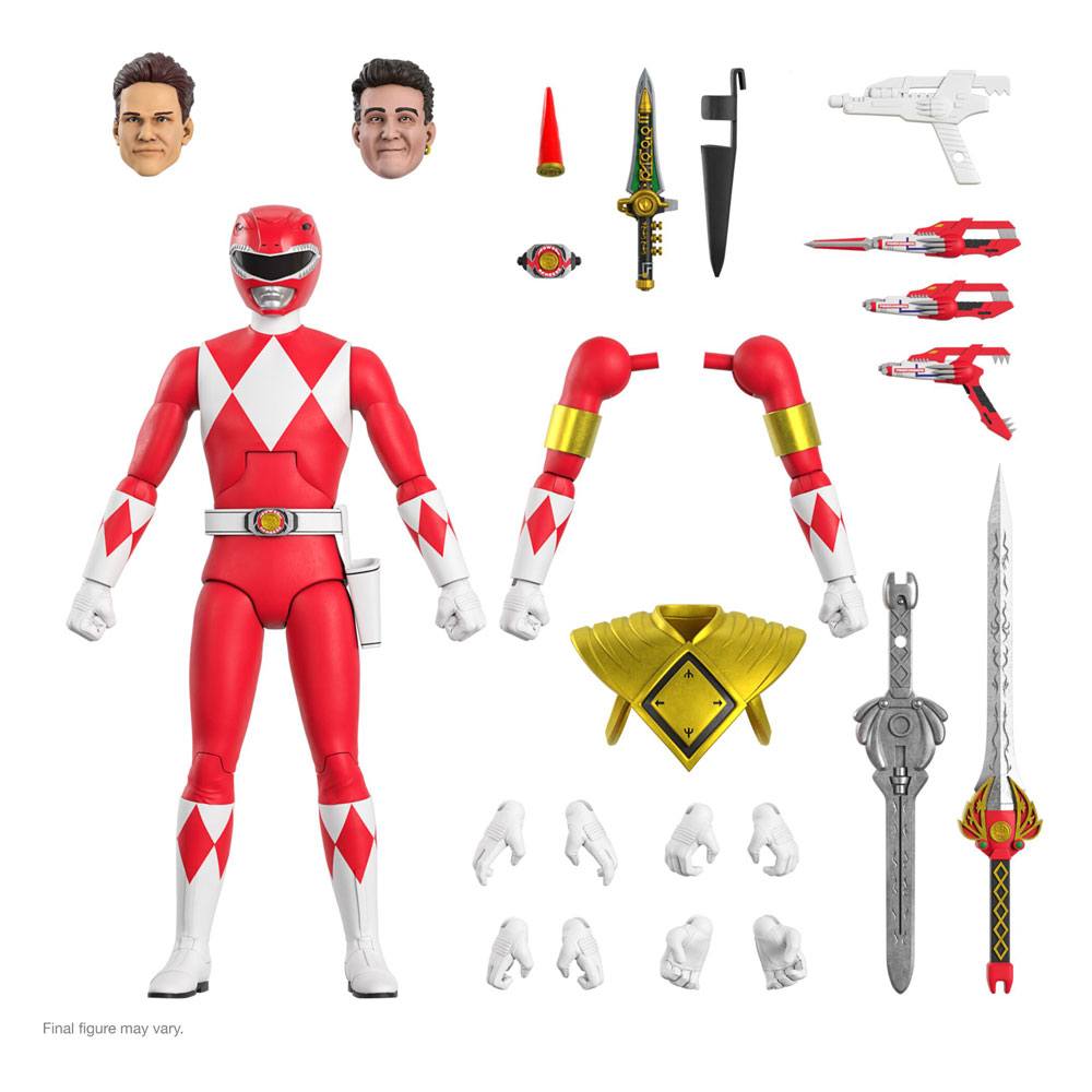 Mighty Morphin Power Rangers Ultimates Action Figure Red Ranger 18 cm 0840049819320