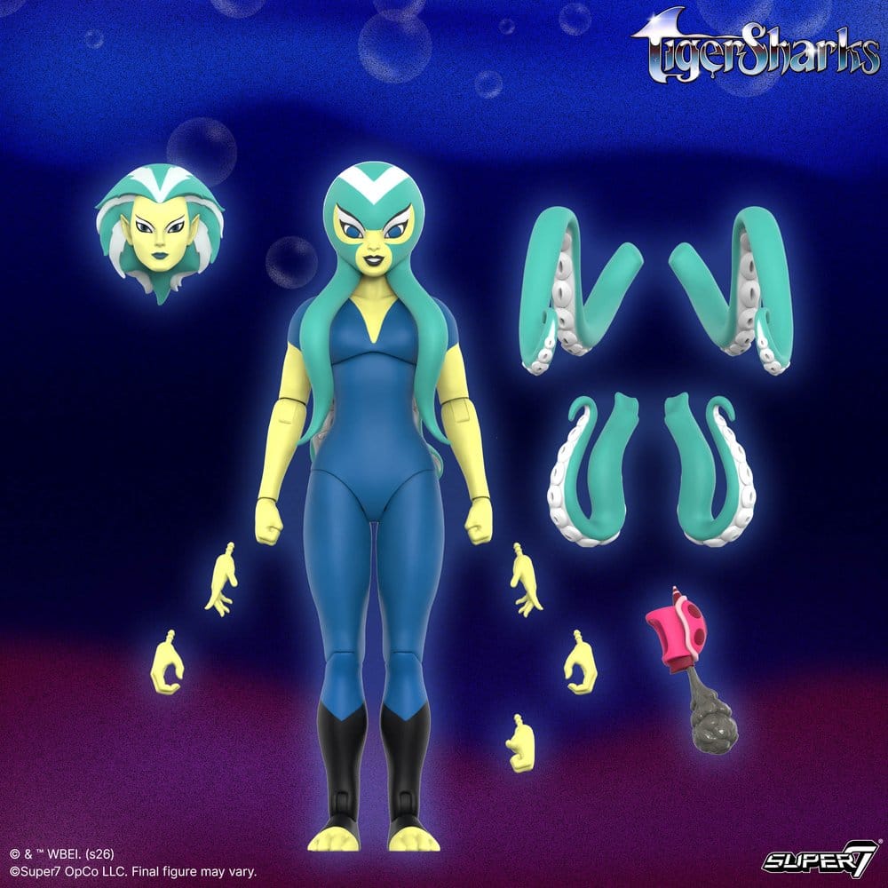 TigerSharks Ultimates Wave 01 Action Figure Octavia (Hybrid) 18 cm            0840049848733