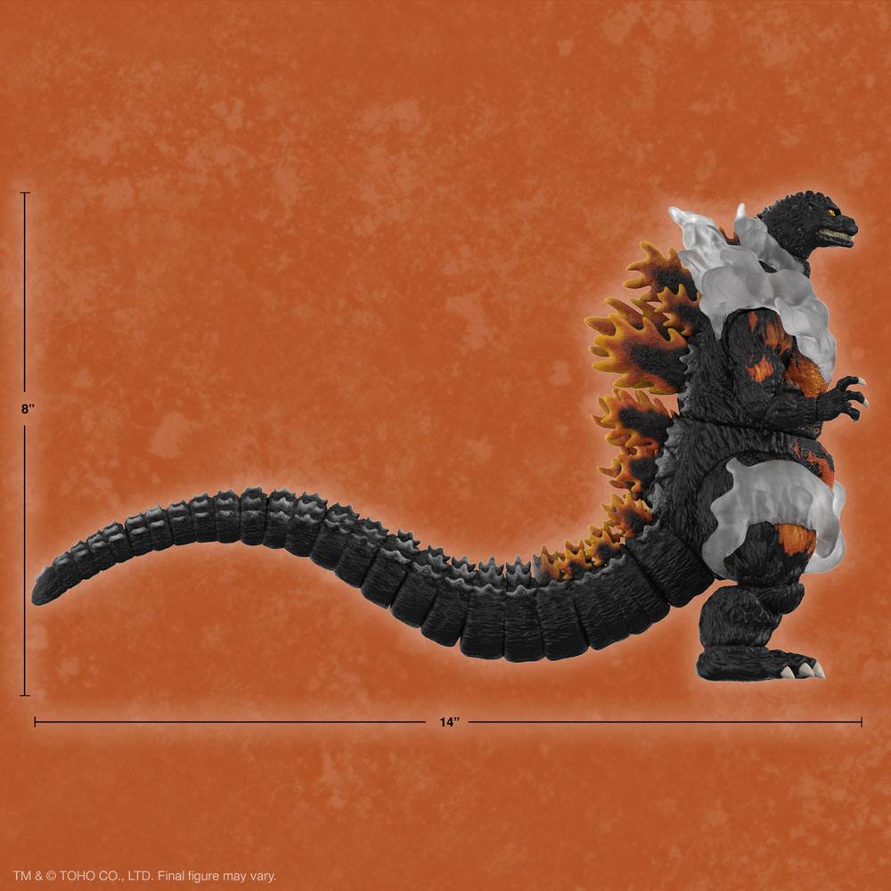 Toho Ultimates Action Figure Burning Godzilla 1995 20 cm 0840418821602
