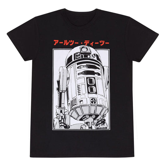 Star Wars T-Shirt R2D2 Katakana Size S 5056688538729