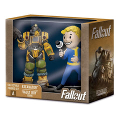 Fallout Mini Figures 2-Pack Set A Excavator & Vault Boy (Gun) 7 cm 0840282631505