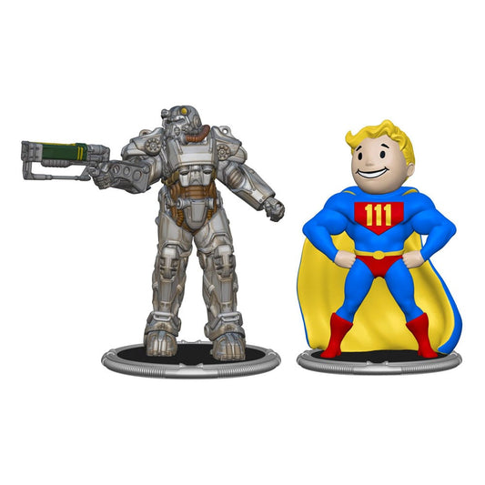 Fallout Mini Figures 2-Pack Set C T-60 & Vault Boy (Power) 7 cm 0840282631529