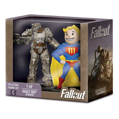 Fallout Mini Figures 2-Pack Set C T-60 & Vault Boy (Power) 7 cm 0840282631529