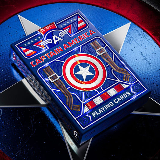 Captain America Playing Cards Patriotic Design 0850065968032
