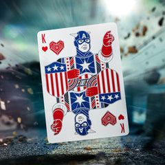 Captain America Playing Cards Patriotic Design 0850065968032