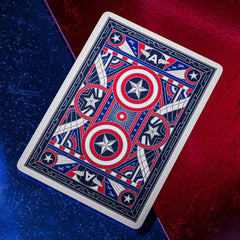 Captain America Playing Cards Patriotic Design 0850065968032