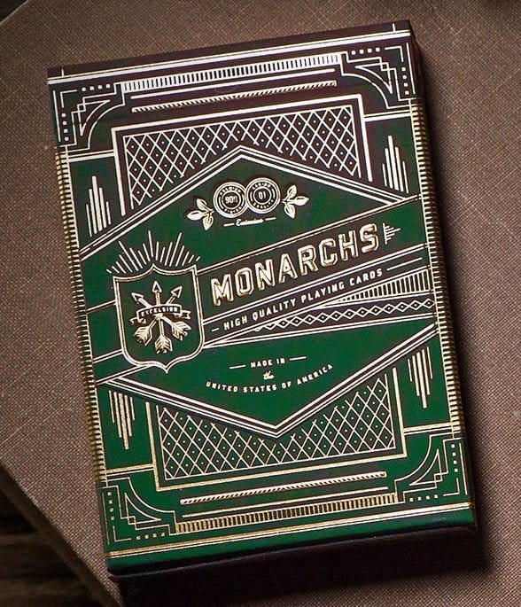 Theory 11 Playing Cards Monarch Green 0702921431788