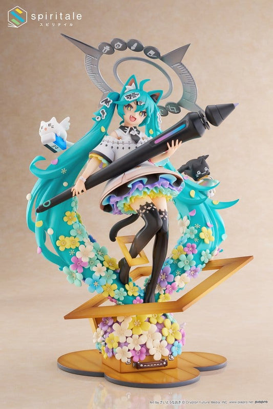 Hatsune Miku x Naoki Saito PVC Statue 1/7 My Figure Making! The Painter Ver. 34 cm  0840342405404