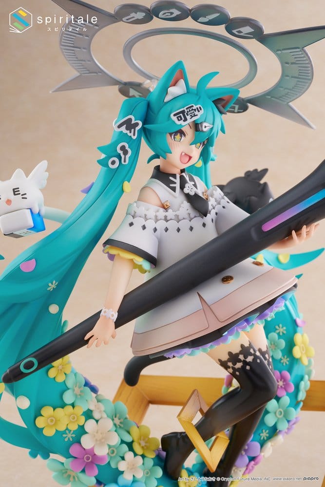 Hatsune Miku x Naoki Saito PVC Statue 1/7 My Figure Making! The Painter Ver. 34 cm  0840342405404