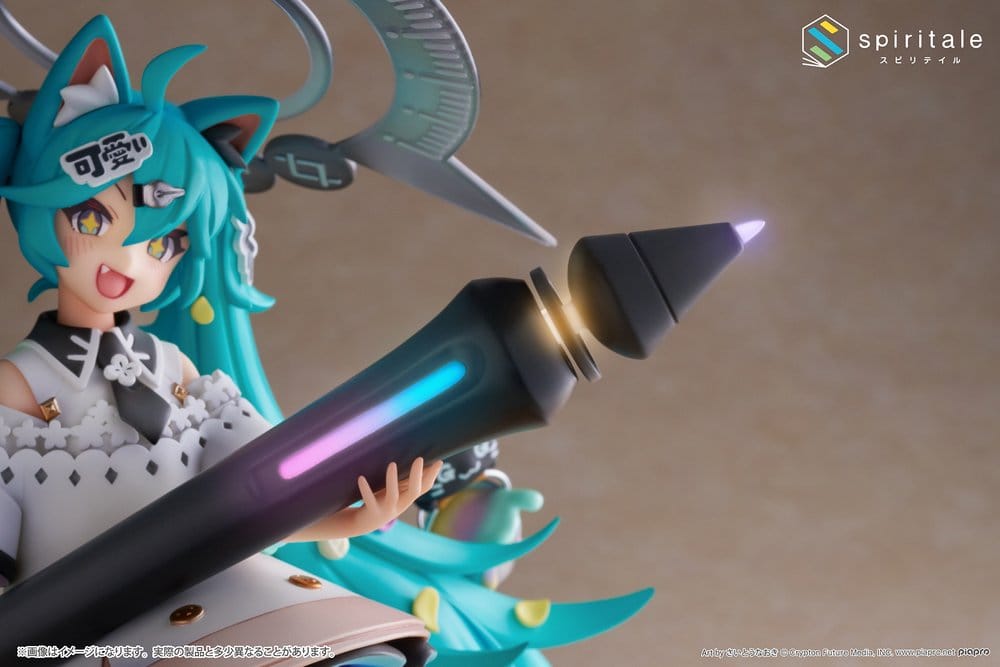 Hatsune Miku x Naoki Saito PVC Statue 1/7 My Figure Making! The Painter Ver. 34 cm  0840342405404