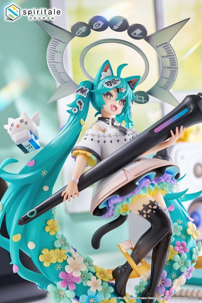 Hatsune Miku x Naoki Saito PVC Statue 1/7 My Figure Making! The Painter Ver. 34 cm  0840342405404