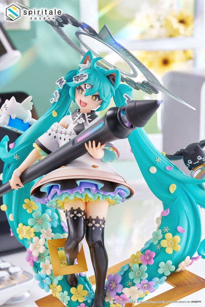 Hatsune Miku x Naoki Saito PVC Statue 1/7 My Figure Making! The Painter Ver. 34 cm  0840342405404