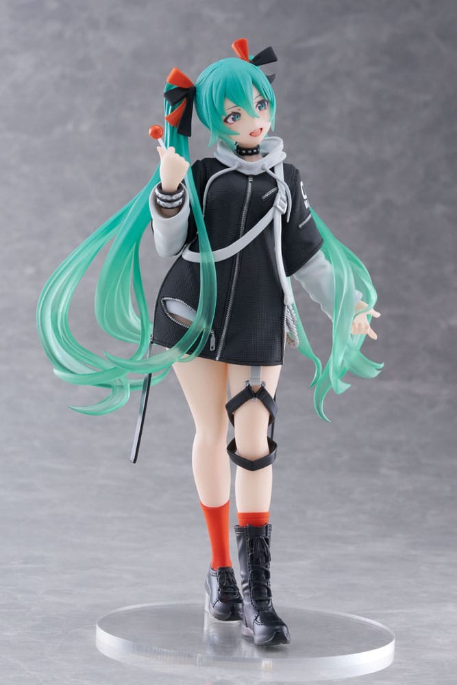 Hatsune Miku Wonderland PVC Statue Fashion Punk Ver. 18 cm 0004517675003
