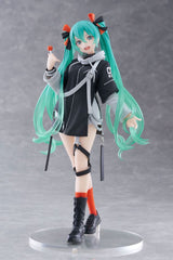 Hatsune Miku Wonderland PVC Statue Fashion Punk Ver. 18 cm 0004517675003