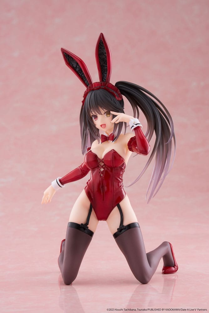 Date A Live V PVC Statue Desktop Cute Figure Kurumi Tokisaki Bunny Ver. 13 cm 0840342402878