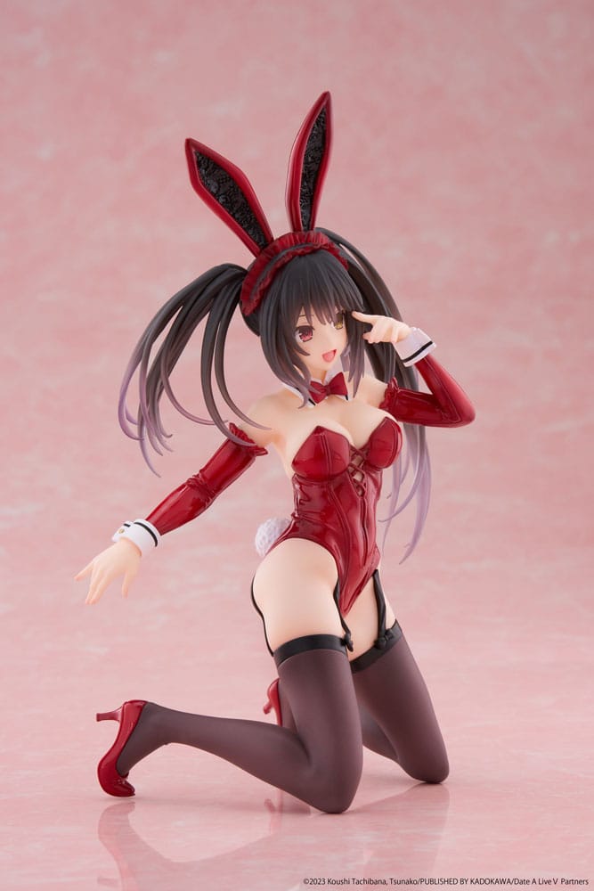 Date A Live V PVC Statue Desktop Cute Figure Kurumi Tokisaki Bunny Ver. 13 cm 0840342402878