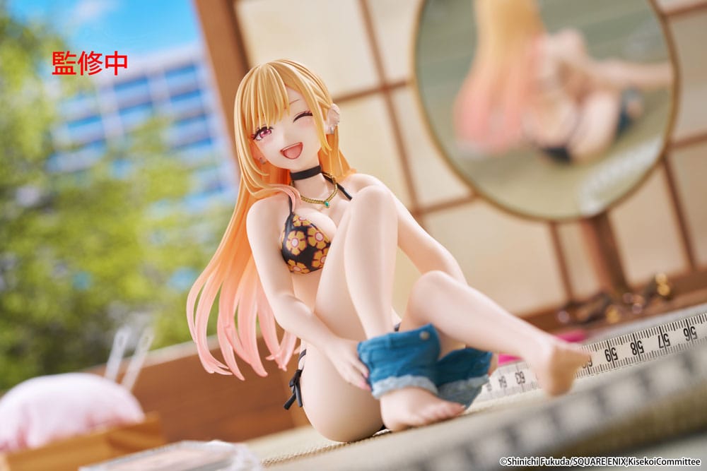 My Dress-Up Darling PVC Statue Desktop Cute Figure Marin Kitagawa Measured Swimsuit Ver. 13 cm 0840342402731
