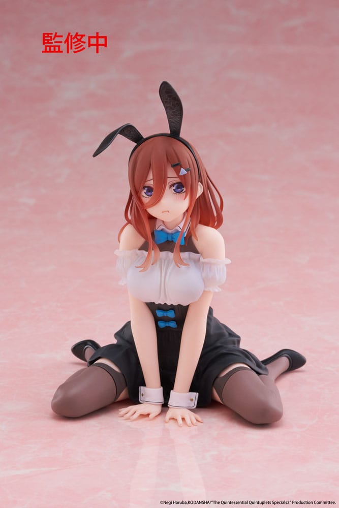 The Quintessential Quintuplets 3 PVC Statue Desktop Cute Figure Miku Nakano (Bunny Ver.) 13 cm 0840342403479