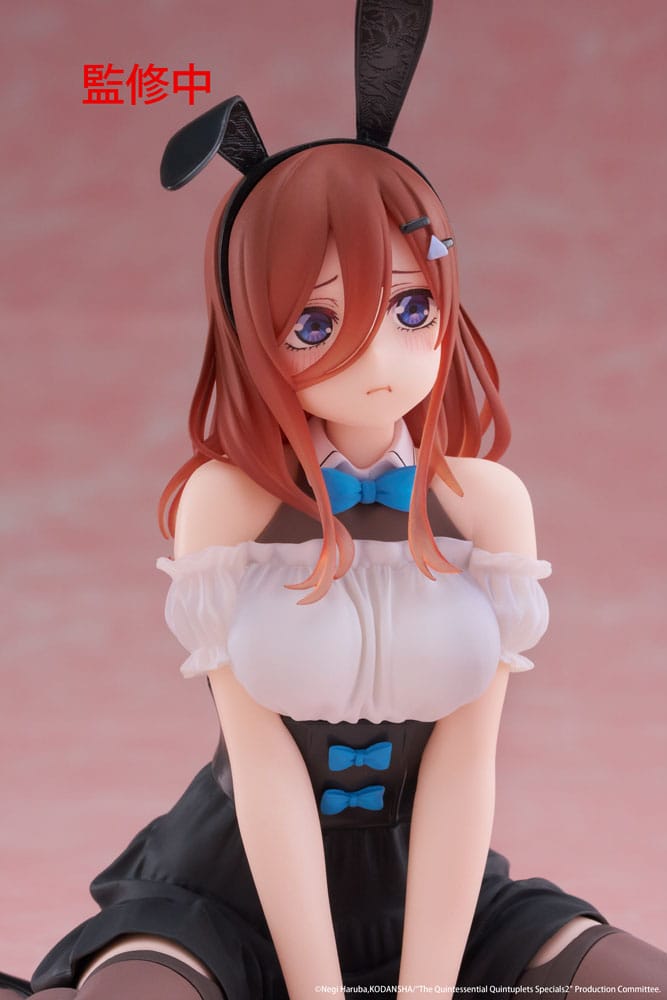 The Quintessential Quintuplets 3 PVC Statue Desktop Cute Figure Miku Nakano (Bunny Ver.) 13 cm 0840342403479
