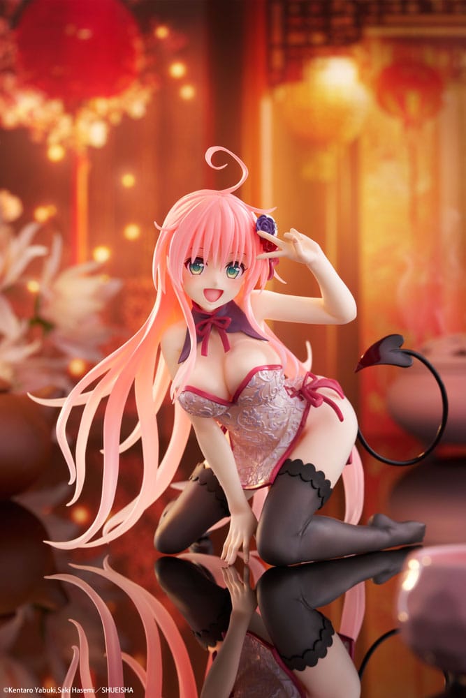 To Love-Ru Darkness PVC Statue Desktop Cute Figure Lala Chinese Dress Ver. 13 cm     0840342403967