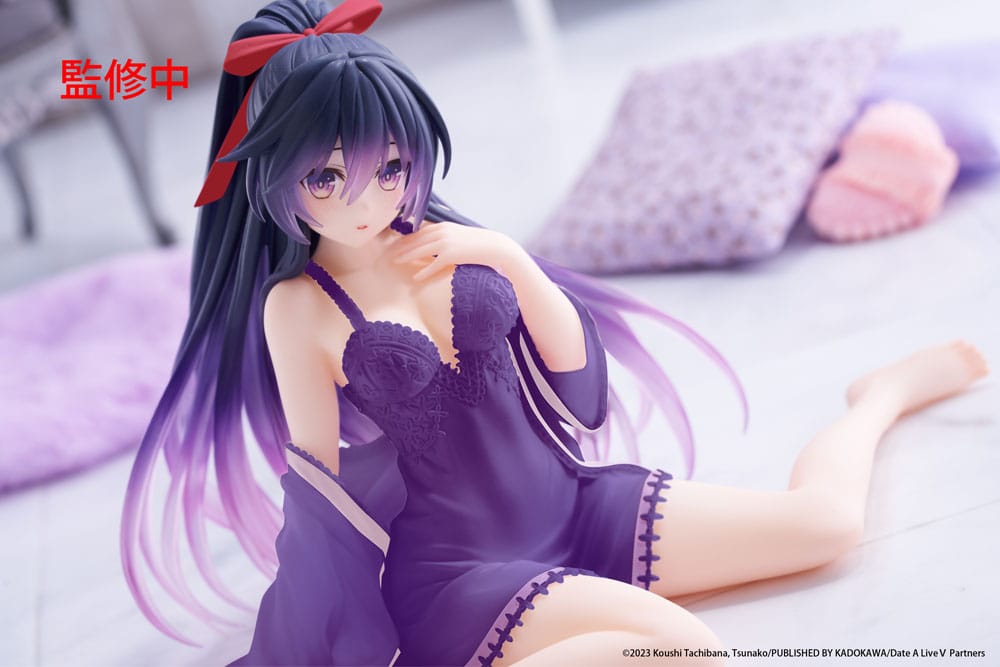 Date A Live V PVC Statue Desktop Cute Figure Tohka Yatogami Nightwear Ver. Renewal 13 cm 0840342403950