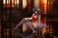 Overlord PVC Statue Desktop Cute Figure Albedo Chinese Dress Ver. Renewal 13 cm 0840342404216