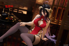 Overlord PVC Statue Desktop Cute Figure Albedo Chinese Dress Ver. Renewal 13 cm 0840342404216