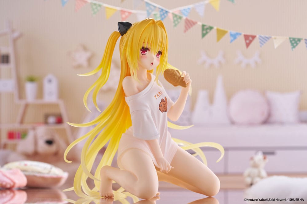 To Love-Ru Darkness PVC Statue Desktop Cute Figure Golden Darkness Roomwear Ver. 13 cm       0840342404506
