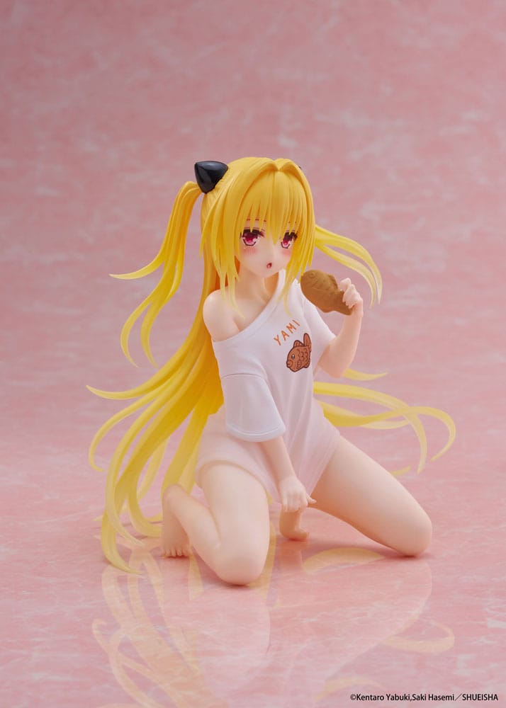 To Love-Ru Darkness PVC Statue Desktop Cute Figure Golden Darkness Roomwear Ver. 13 cm       0840342404506