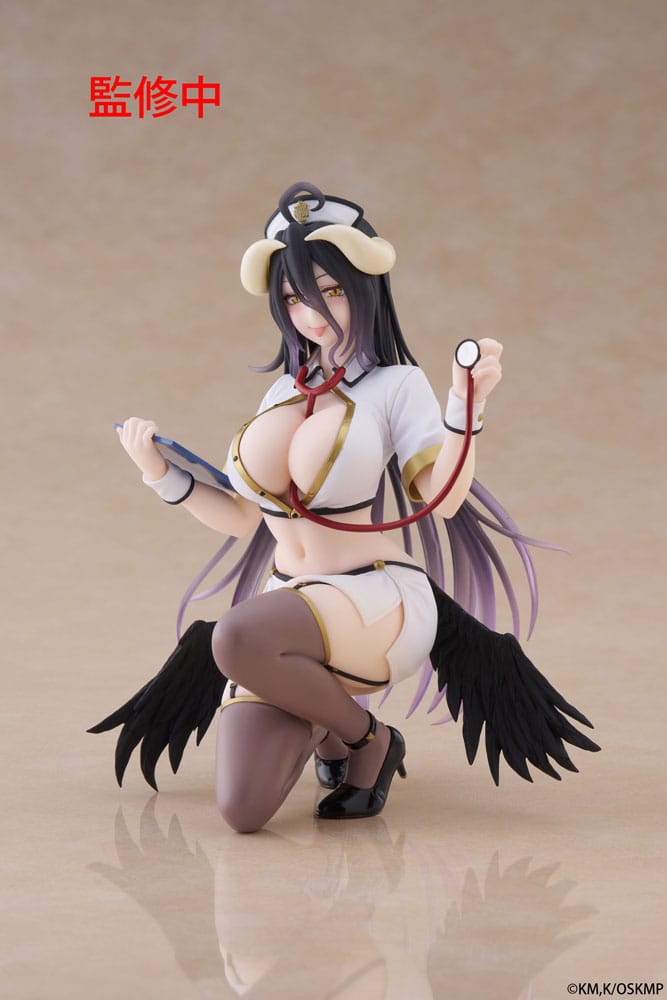 Overlord PVC Statue Desktop Cute Figure Albedo Nurse Ver. Renewal 13 cm      0840342404636