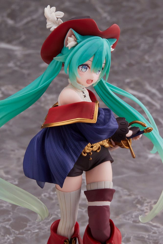 Hatsune Miku PVC Statue Hatsune Miku Wonderland Puss in Boots 18 cm   0840342404803