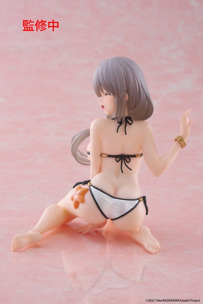 Uzaki-chan Wants to Hang Out! PVC Statue Desktop Cute Figure Tsuki Uzaki (Swimwear Ver.) 13 cm           0840342404780