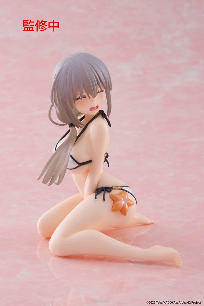 Uzaki-chan Wants to Hang Out! PVC Statue Desktop Cute Figure Tsuki Uzaki (Swimwear Ver.) 13 cm           0840342404780