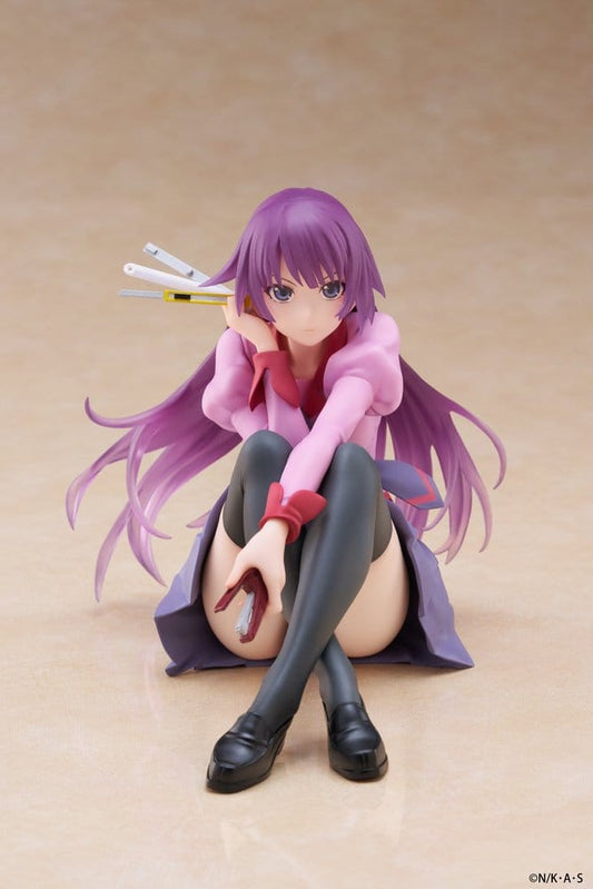 Monogatari PVC Statue Desktop Cute Figure Hitagi Senjougahara 13 cm 0840342405282