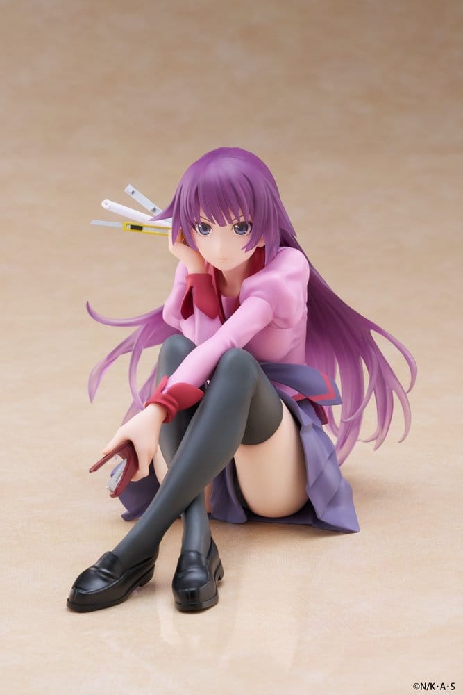 Monogatari PVC Statue Desktop Cute Figure Hitagi Senjougahara 13 cm 0840342405282