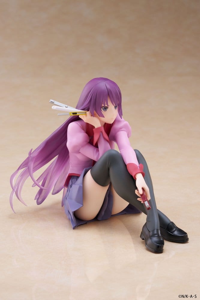 Monogatari PVC Statue Desktop Cute Figure Hitagi Senjougahara 13 cm 0840342405282