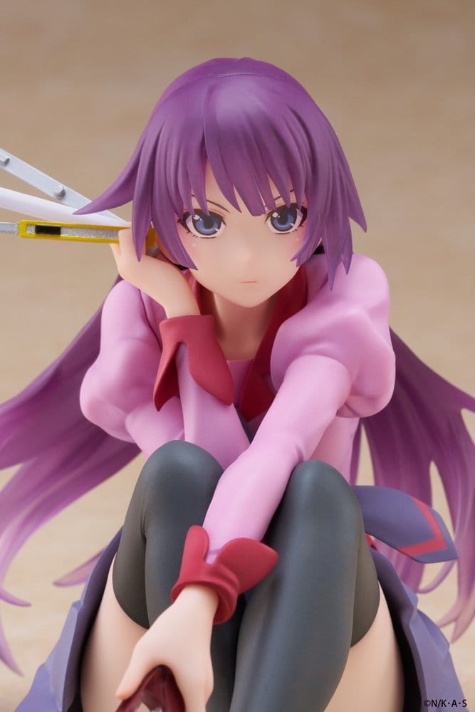 Monogatari PVC Statue Desktop Cute Figure Hitagi Senjougahara 13 cm 0840342405282