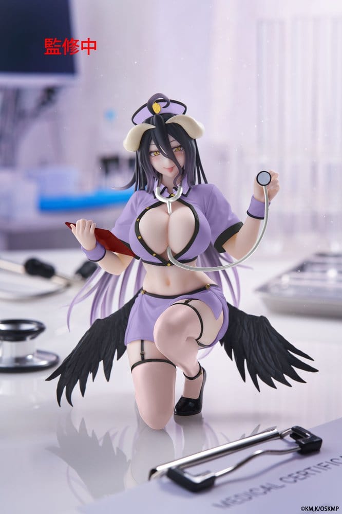 Overlord PVC Figure Desktop Cute Albedo (Nurse Ver.) Renewal 13 cm 0840342406319