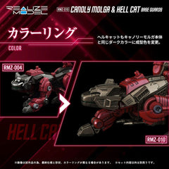 Zoids Plastic Model Kits 2-Pack 1/100 RMZ-010 Canoly Molga & Hell Cat Base Guards Sets 20 cm 4904810954378
