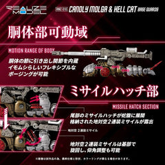 Zoids Plastic Model Kits 2-Pack 1/100 RMZ-010 Canoly Molga & Hell Cat Base Guards Sets 20 cm 4904810954378