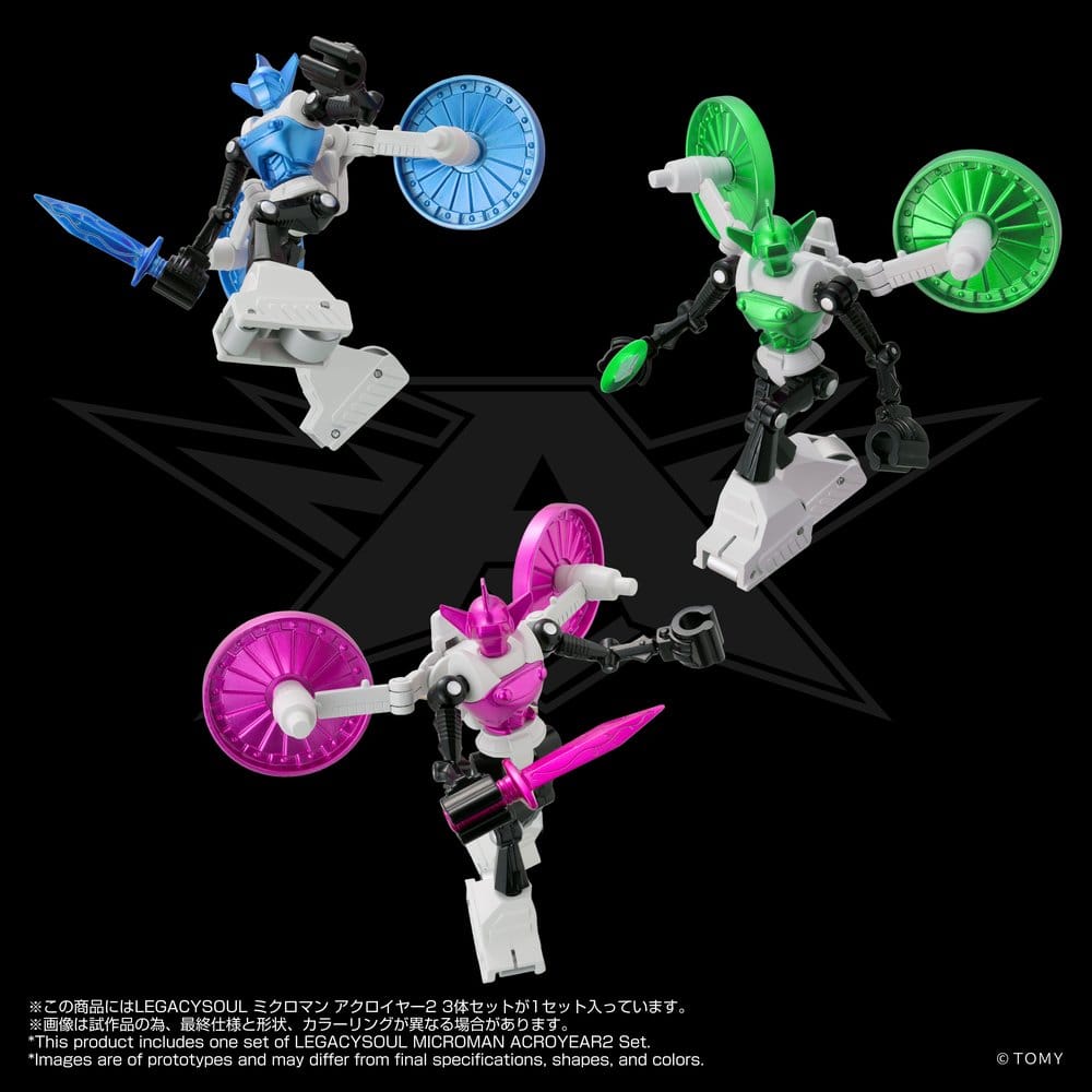 Microman Legacysoul Action Figure 3-Pack Acroyear 2 4904810073543