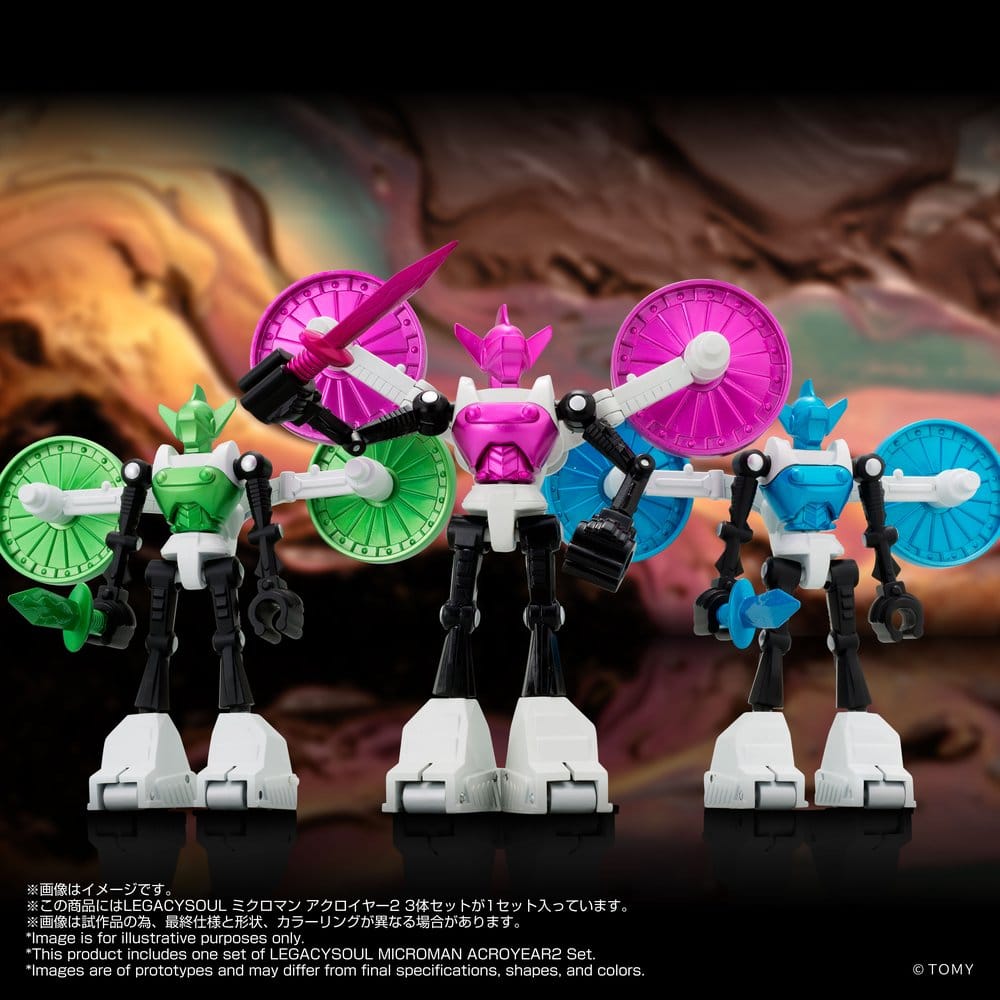 Microman Legacysoul Action Figure 3-Pack Acroyear 2 4904810073543