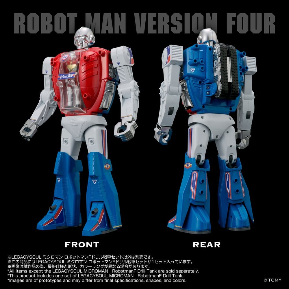 Microman Legacysoul Action Figure Robotman F Drill Tank 4904810059172